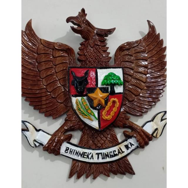 Ready garuda kayu jati Pancasila