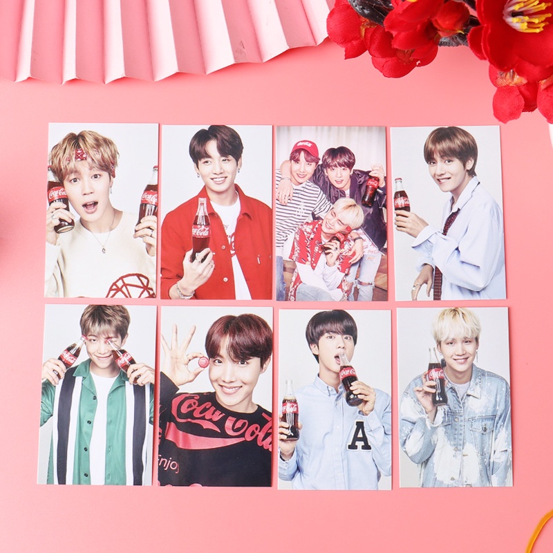 Kartu Lomo Foto Kpop BTS Bangtan Boys Coca Cola Untuk Hadiah