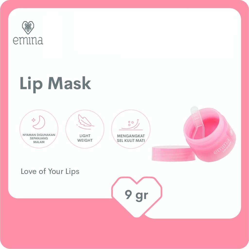 Monsoon - Emina Lip Mask &amp; Emina Lip Scrub - Perawatan Bibir