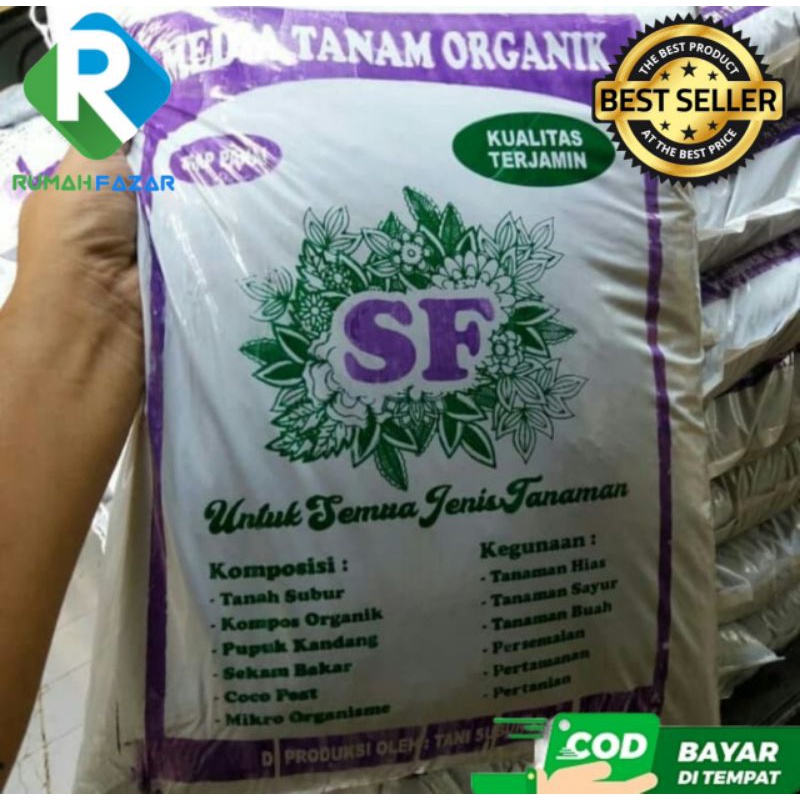 Media tanam siap pakai, pupuk siap pakai 6,5kg, media tanam