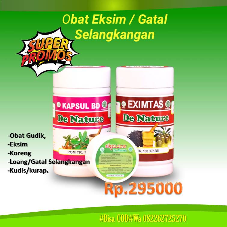 

OBAT EKSIM GATAL SELANGKANGAN SKABIES DERMATITIS PSORIASIS KADAS KUDIS KURAP DE NATURE