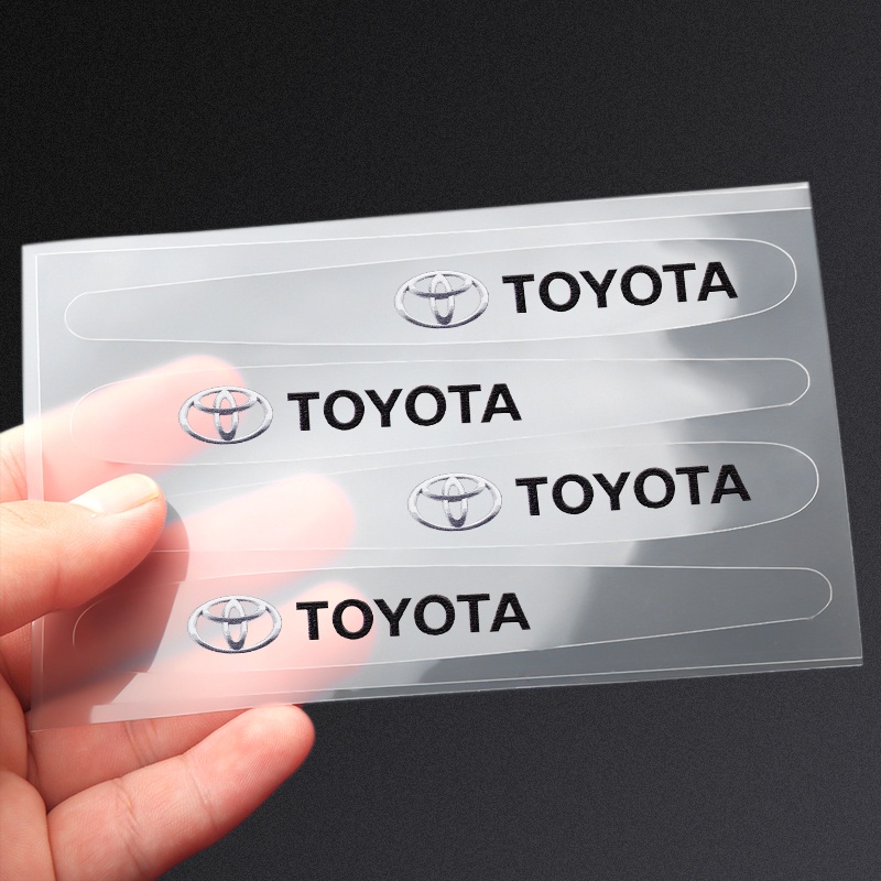 8pcs Stiker Film Bahan TPU Untuk Handle Pintu Mobil Toyota Yaris Corolla Vios CHR Avanza RAV4 Camry