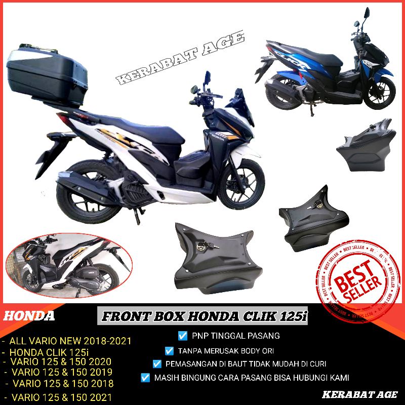 Aksesoris Box Depan Tengah Honda Click 125i Vario 125 Led New