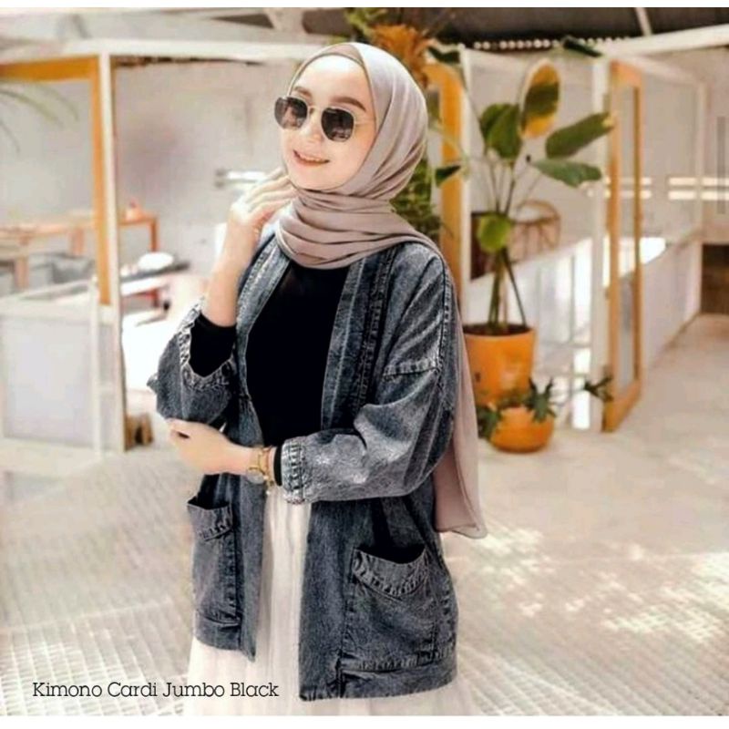 Blazer wanita kekinian/blazer jeans wanita korean style hijab panjang/blazer wanita cardian panjang