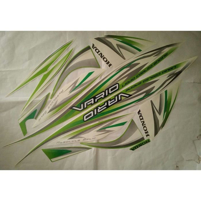 NEW stiker striping honda vario cw 110 2012 putih hijau