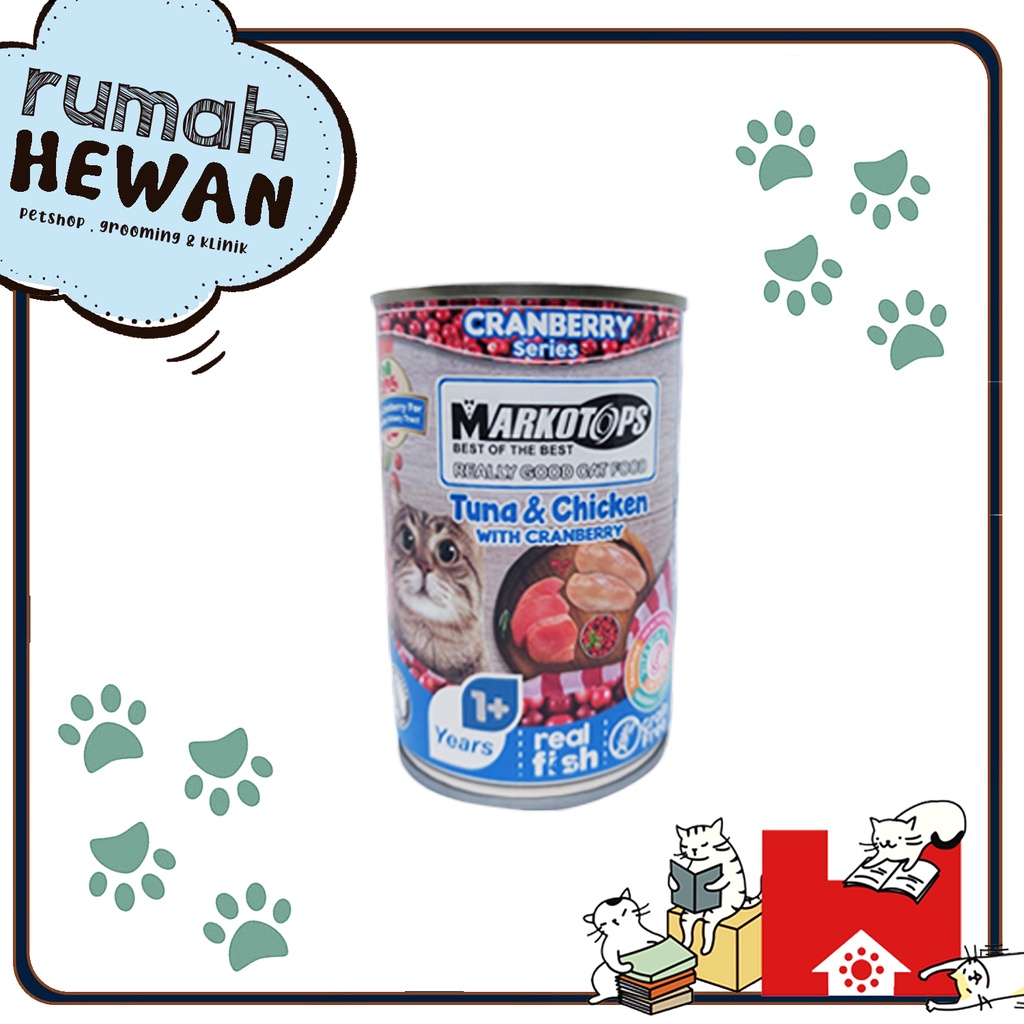 Markotops Kaleng 400gr / Makanan Kucing Wet Food Markotop Basah 400 gr