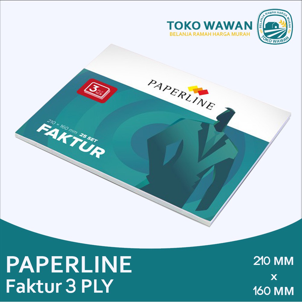 

Paperline Faktur 3 Ply / Buku Faktur NCR PPL 3 Rangkap Besar / 25 SET