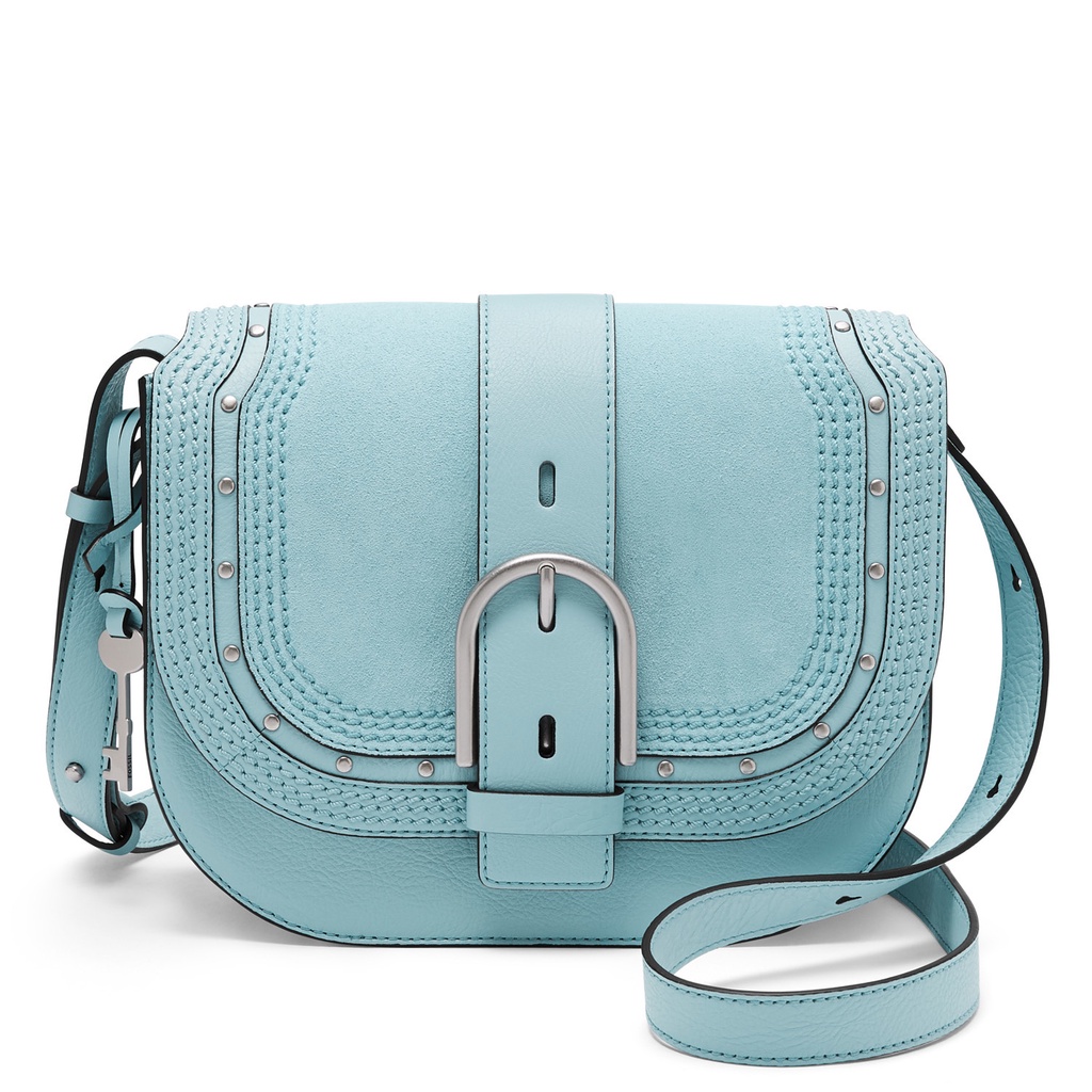 Fossil Wiley Crossbody Turquoise Tas Wanita - ZB1521-441