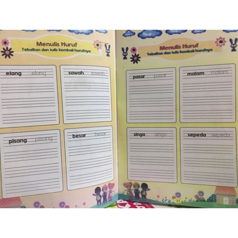 Buku Aku Bisa Baca Tulis Untuk TK/PAUD