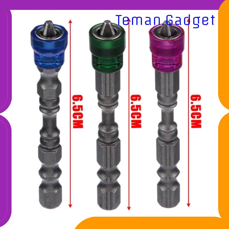 TG-DE177 Mayitr Kepala Obeng Magnetic Screwdrivers Hex S2 PH2 5 PCS