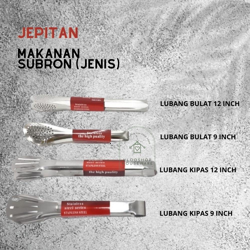 JEPITAN MAKANAN SUBRON STAINLESS STEEL MODEL LUBANG &amp; KIPAS | CAPITAN ROTI