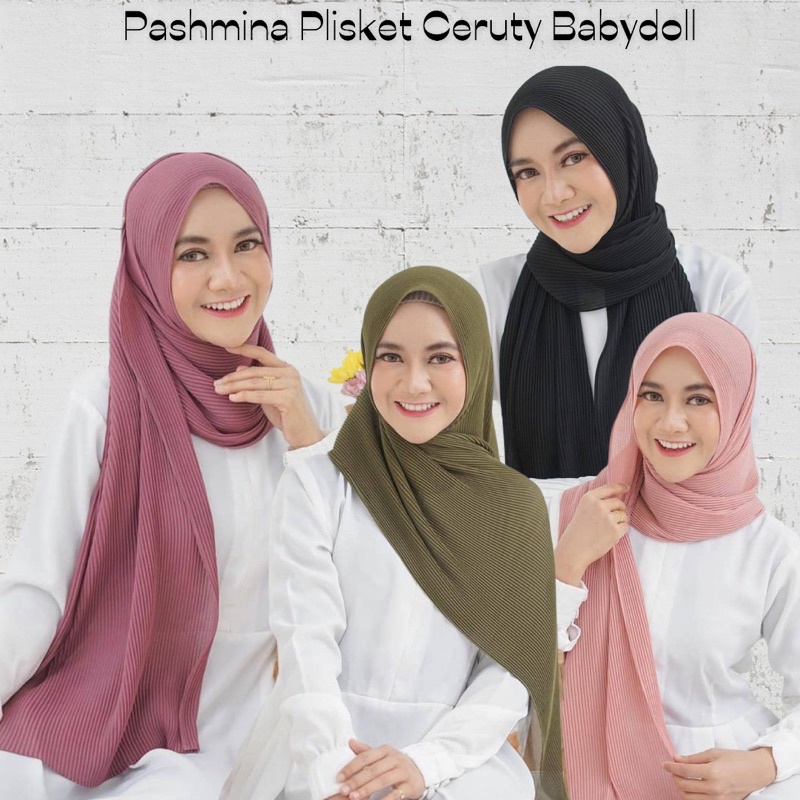 Pashmina Plisket Ceruty Babydoll