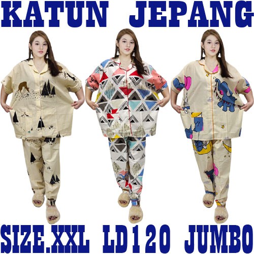 ISANNY PIYAMA SET CP JUMBO KARAKTER/PIYAMA CPJUMBO GAJAH/PIYAMA XXL RUSA/MURAH