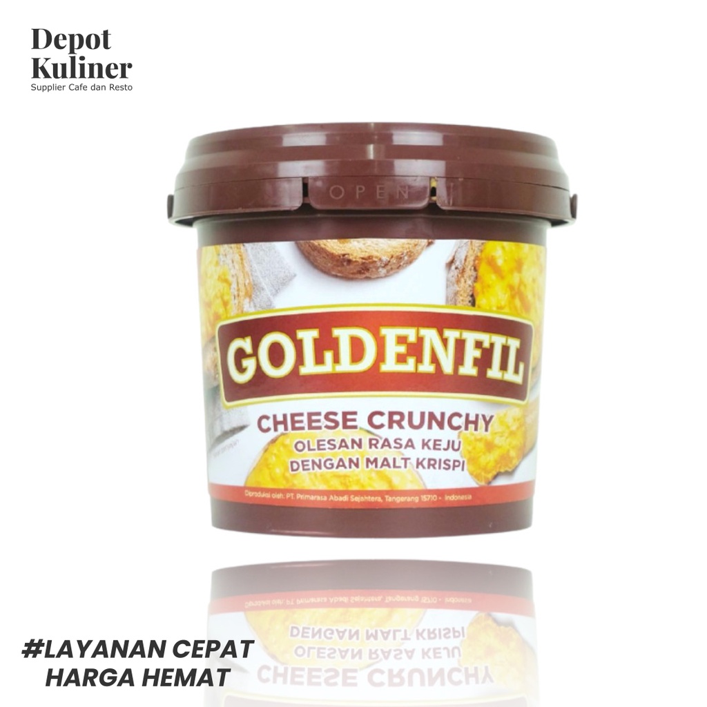 Goldenfil Cheese Spread dan Chruncy 1 Kg / Golden Fil Keju Goldenfill