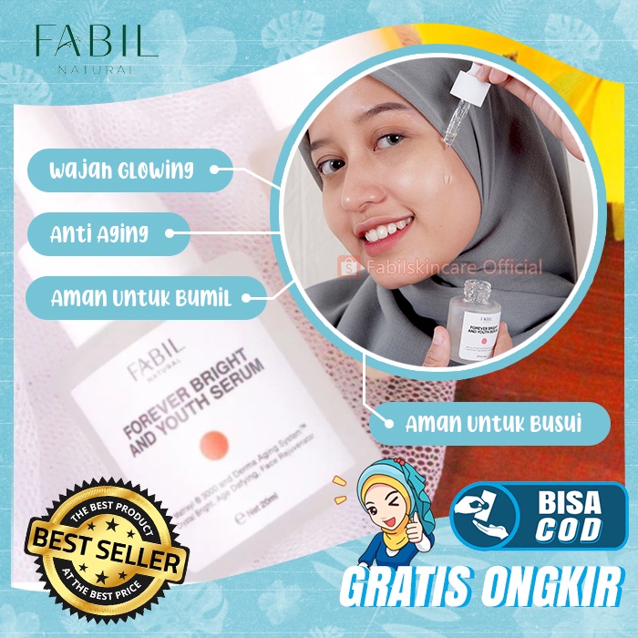 Serum Pemutih Wajah Brightening Serum Wajah Glowing Pencerah Wajah Whitening Serum Fabil Skincare Na