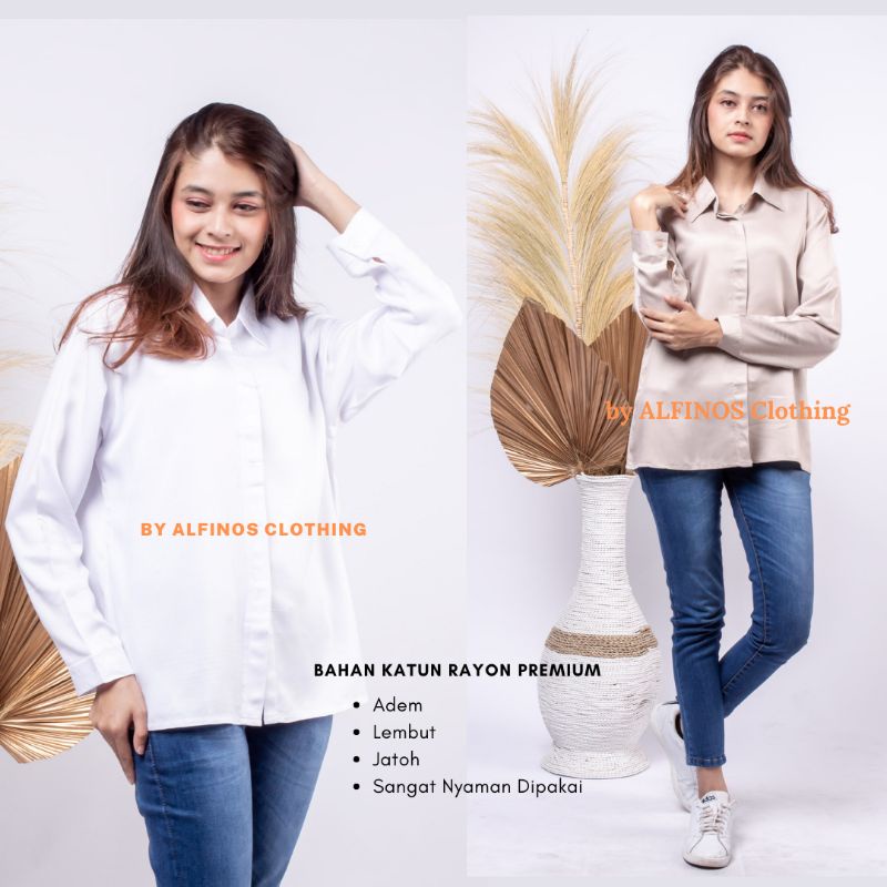 Kemeja | Kemeja Casual | Kemeja Casual Wanita | Kemeja Katun | Kemeja Katun Rayon | Kemeja Rayon