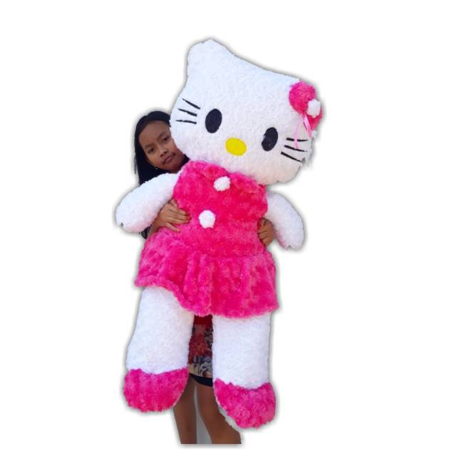 Boneka hello kitty / boneka hello kitty Jumbo 1 meter ukir nama