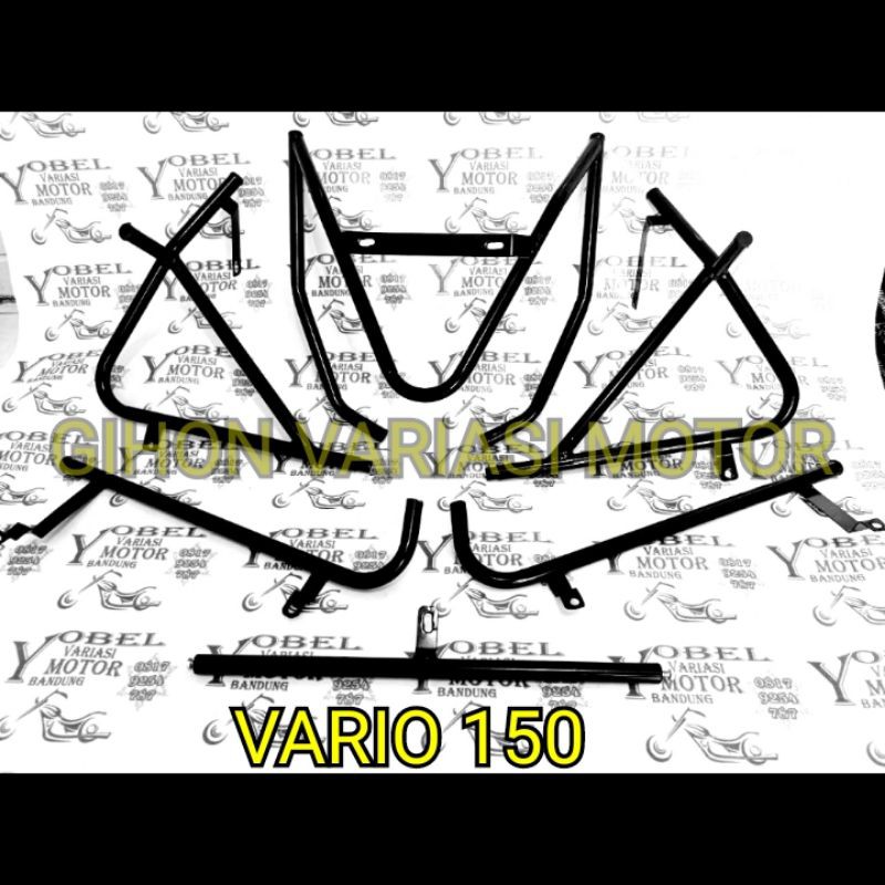 COVER CRASHBAR TUBULAR BODY GUARD FRAME HONDA VARIO TECHNO 150 DUDUKAN LAMPU TEMBAK VARIO 150 TECHNO