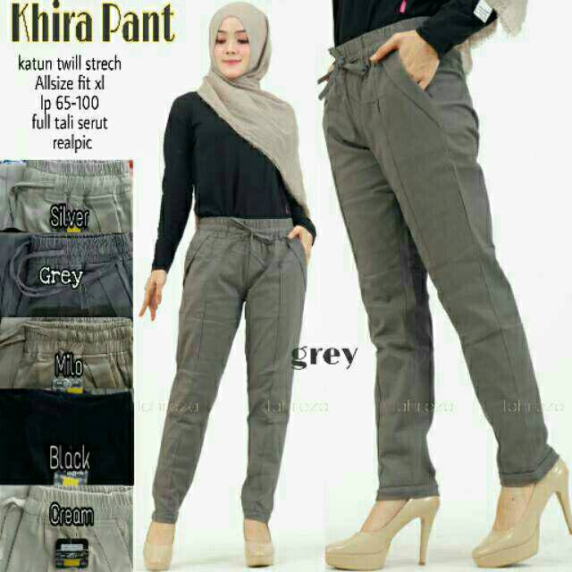 BAGGY PAN/KATUN TWILL COMBAD IMPORT/FULL TALI PINGGANG