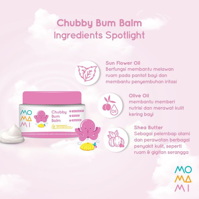 Momami Chubby Bum Balm 50gr/ cream ruam popok