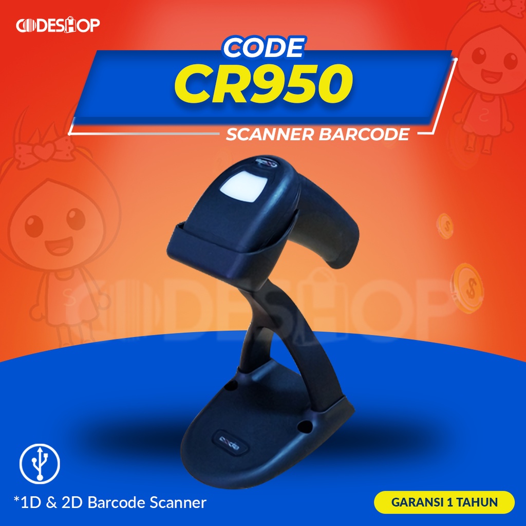 Scanner Barcode Code CR950 Imager 1D &amp; 2D