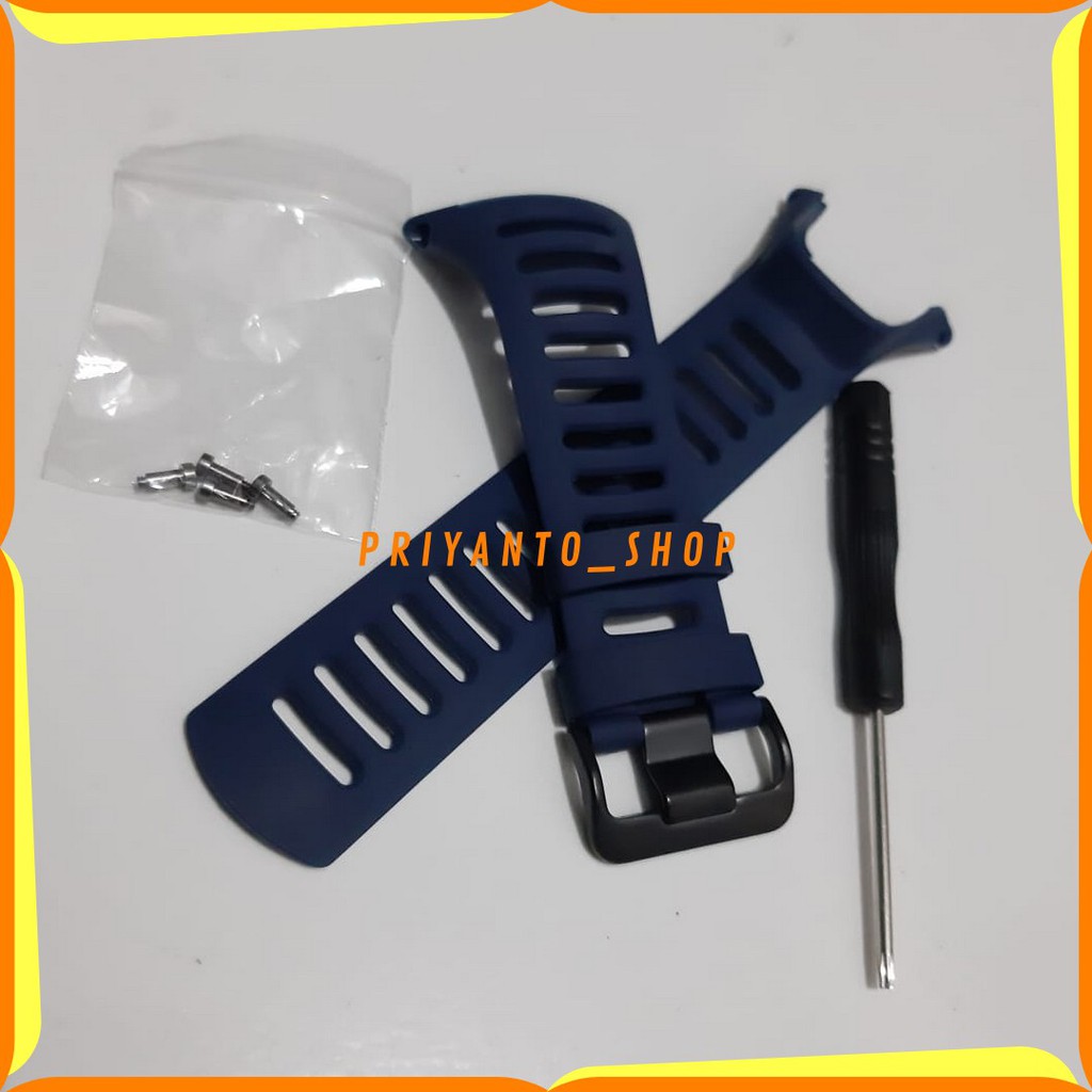 Tali Strap Jam Tangan Suunto Ambit 1 2 3 Sunrest Outdoor Oem Biru Navy