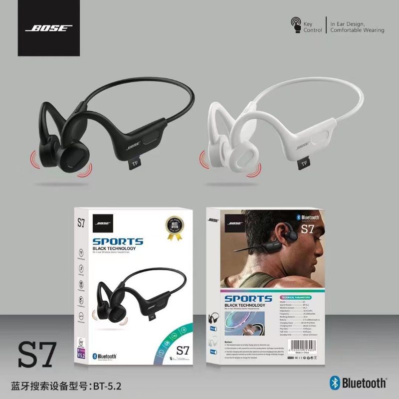 Termurah Headset bluetooth Sports S7 original wireless