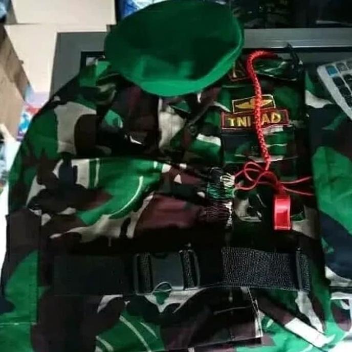 Baju Tni Anak/Baju Kostum Anak Tni Lengkap