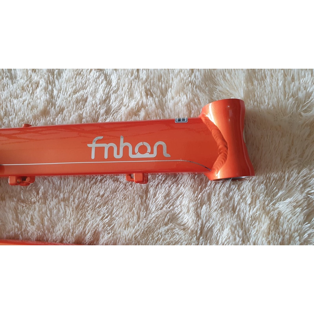 Frame Fnhon Blast + handlepost warna orange biru orange blue 2 warna discbrake 20 22 inch