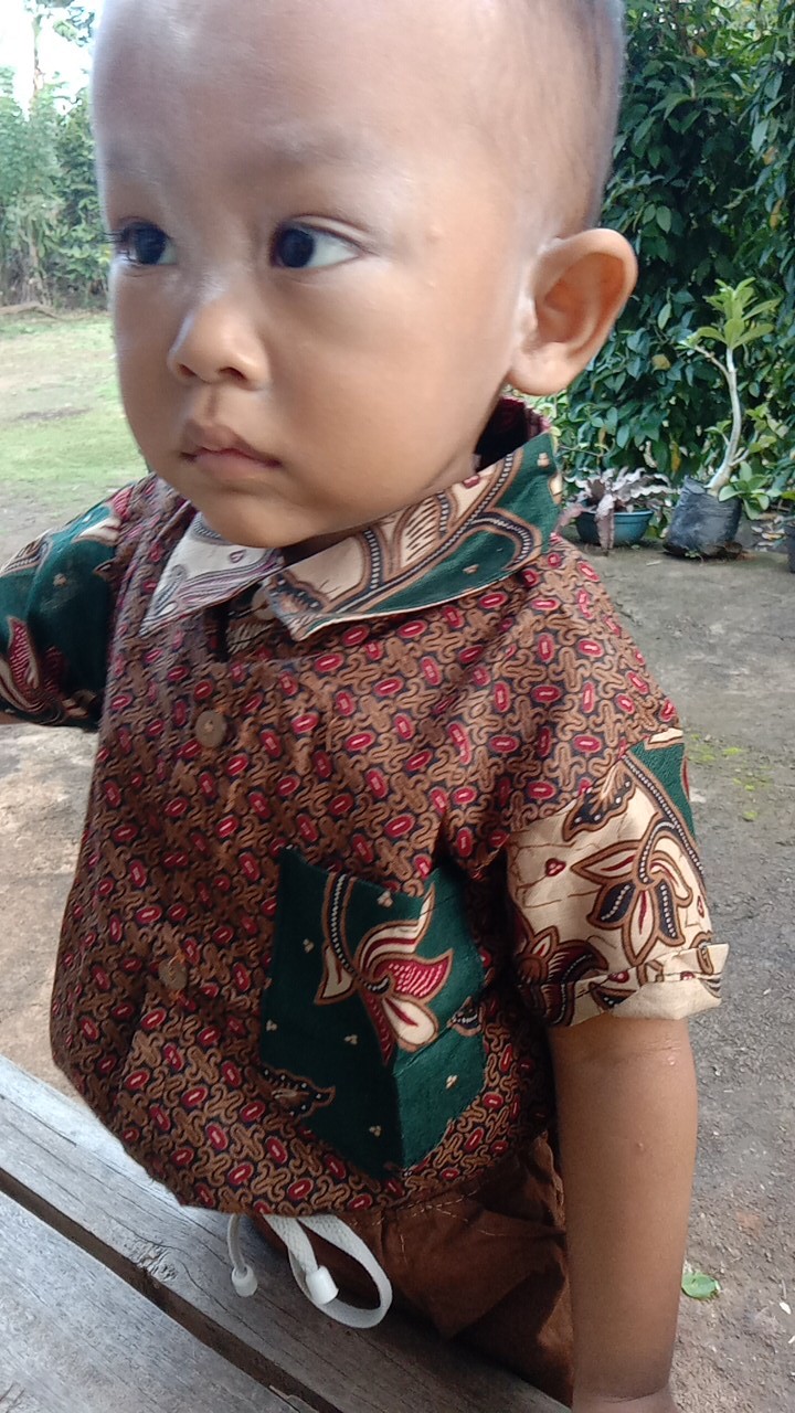 Kemeja Batik Anak Cowok Murah 1 2 Tahun / Hem Anak Laki Laki  Klw