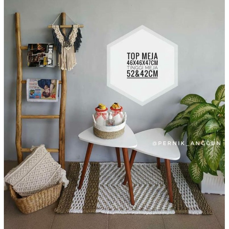 Set meja segitiga coffee table