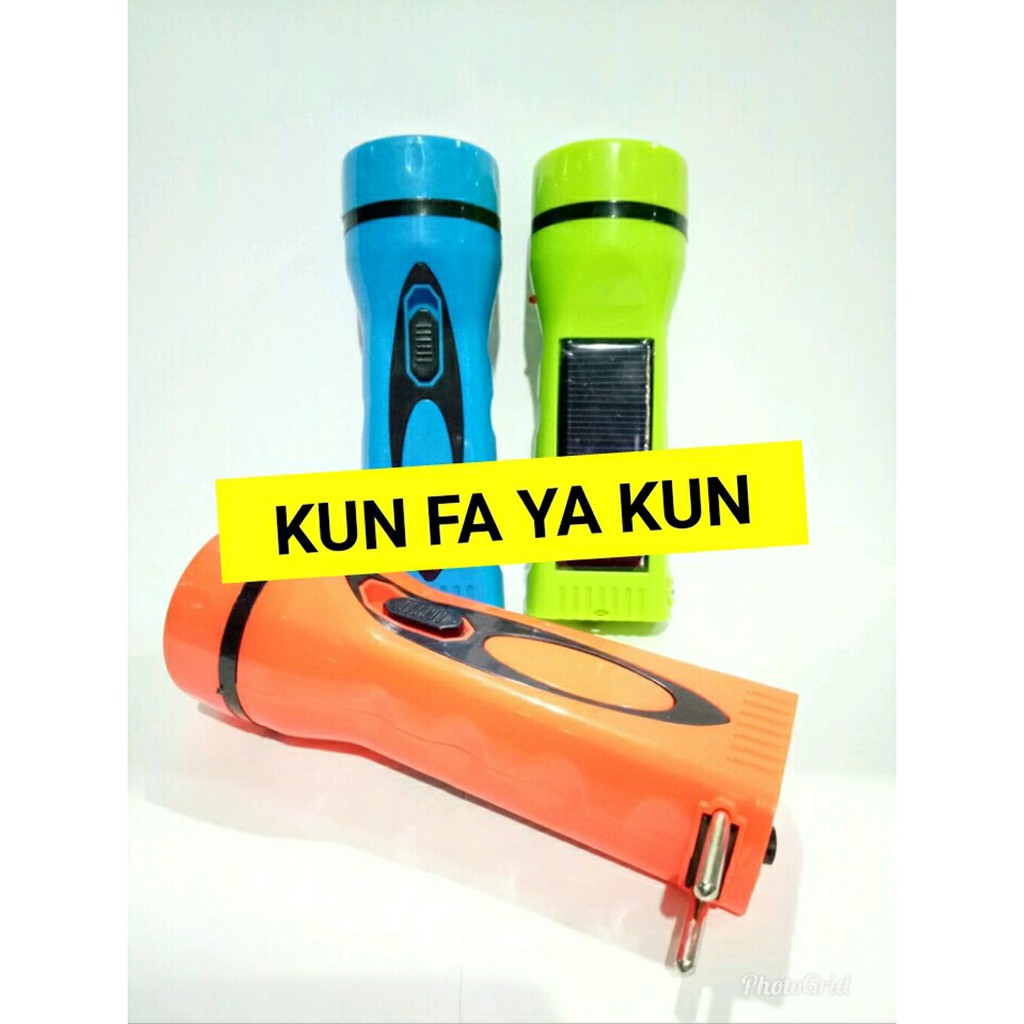 Senter Charger 2in1 Tenaga Surya