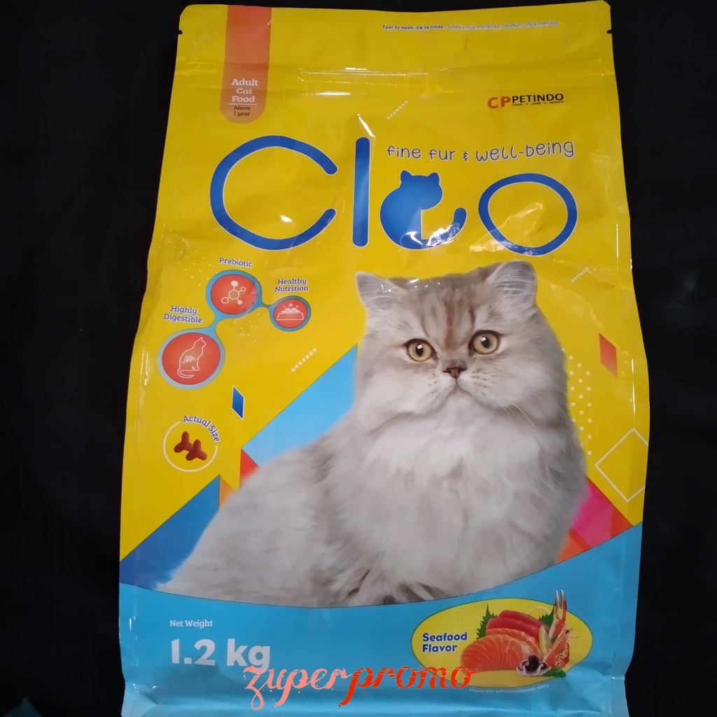 Cleo Seafood 1.2kg / Cleo Seafood Adult / Pakan Kucing Dewasa Rasa Seafood / Cleo Adult Seafood