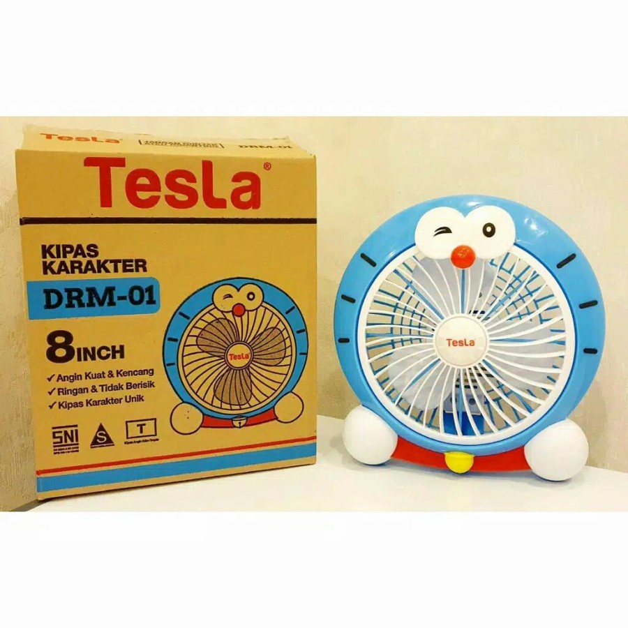 TESLA Kipas Angin Desk Fan Karakter 8 inch / Kipas Meja