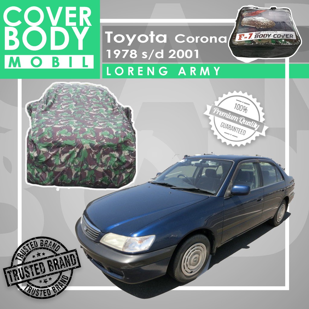 Body Cover Sarung Mobil Toyota Corona 1978 - 2001 Army Loreng - Cokelat