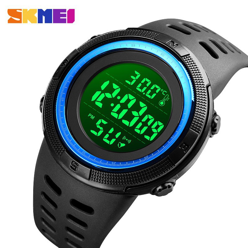 SKMEI 1681 Bisa Ukur Suhu Tubuh / Jam Tangan Sport Digital Led Anti Air Multifungsi Untuk Pria