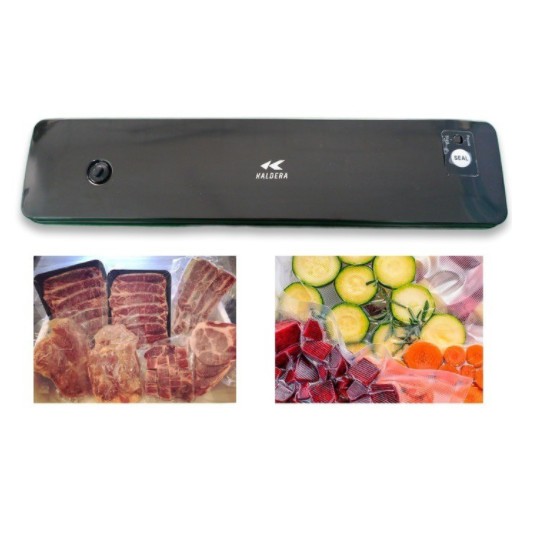 Mesin Vacuum Dan Sealing Makanan Basah Dan Kering 2 In 1 Kaldera / FOOD VACUUM SEALER KALDERA