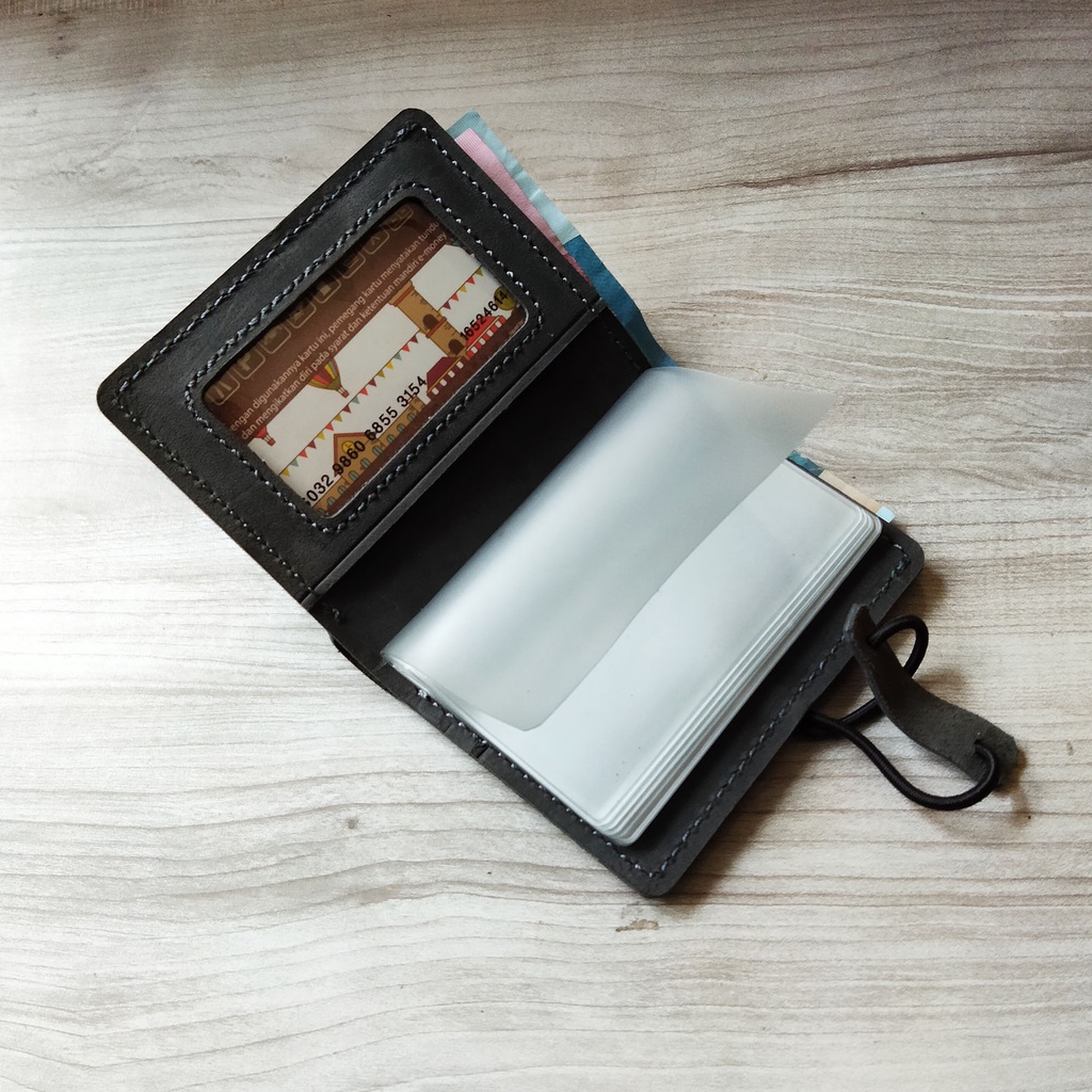 Dompet Kartu Kulit Asli Banyak Slot Card Holder