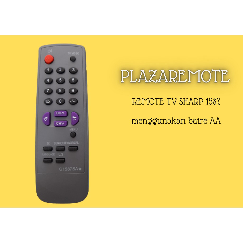 Remote SHARP TV CRT 1342 dan 1587 368