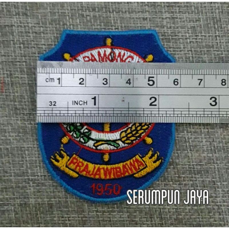 EMBLEM PATCH BORDIR SATPOL PP - EMBLEM POLISI PAMONG PRAJA