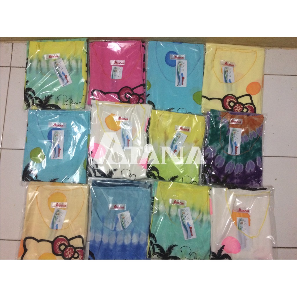 Kaos Rumbai Motif Pantai Polos Warna Kuning All Size