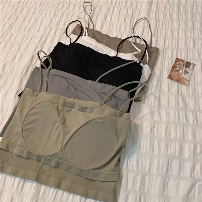 TankTop Polos / TankTop Wanita Tali Kecil / Tank Top Crop-5