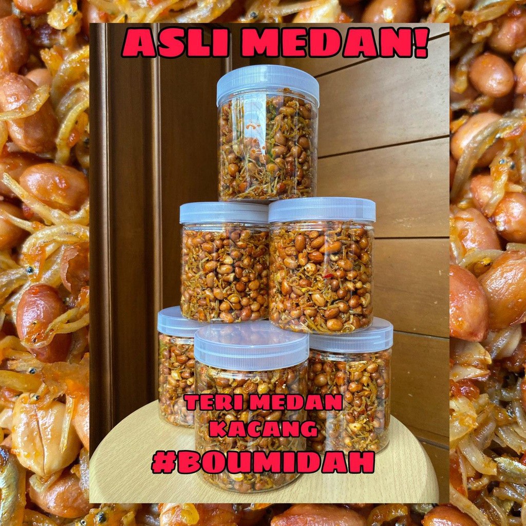 

Sambal Teri Kacang Medan Bou Midah 100% dari Medan