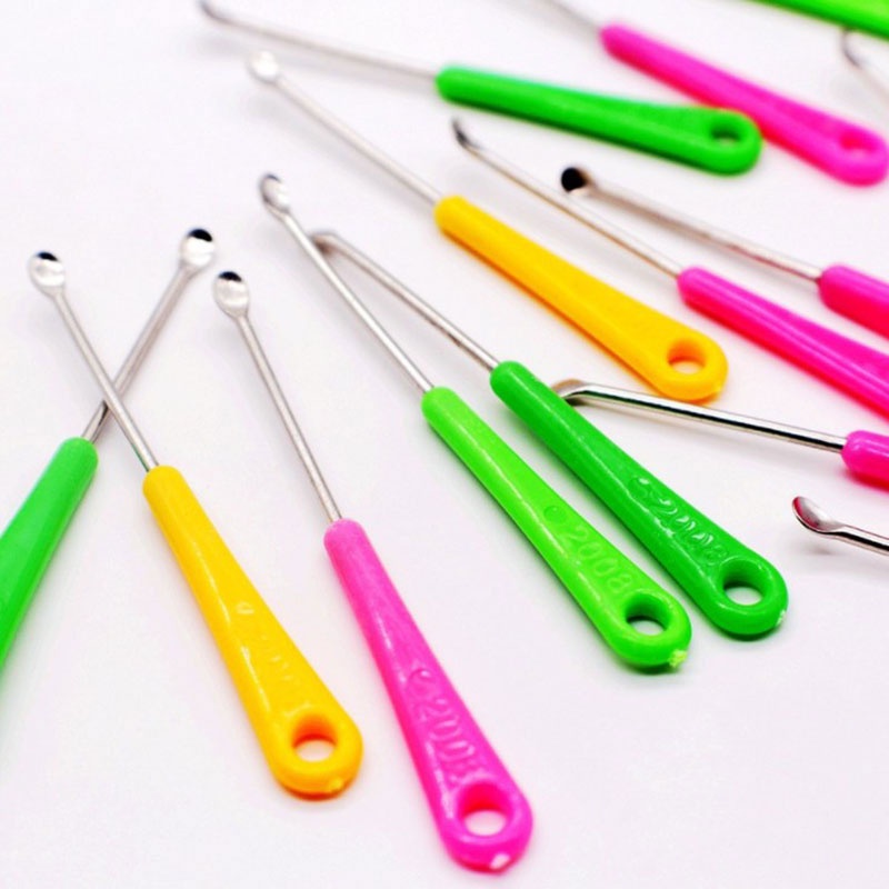 Stainless Steel Ear Pick Multicolor Ear Cleaning Alat Penjemputan Kotoran Telinga