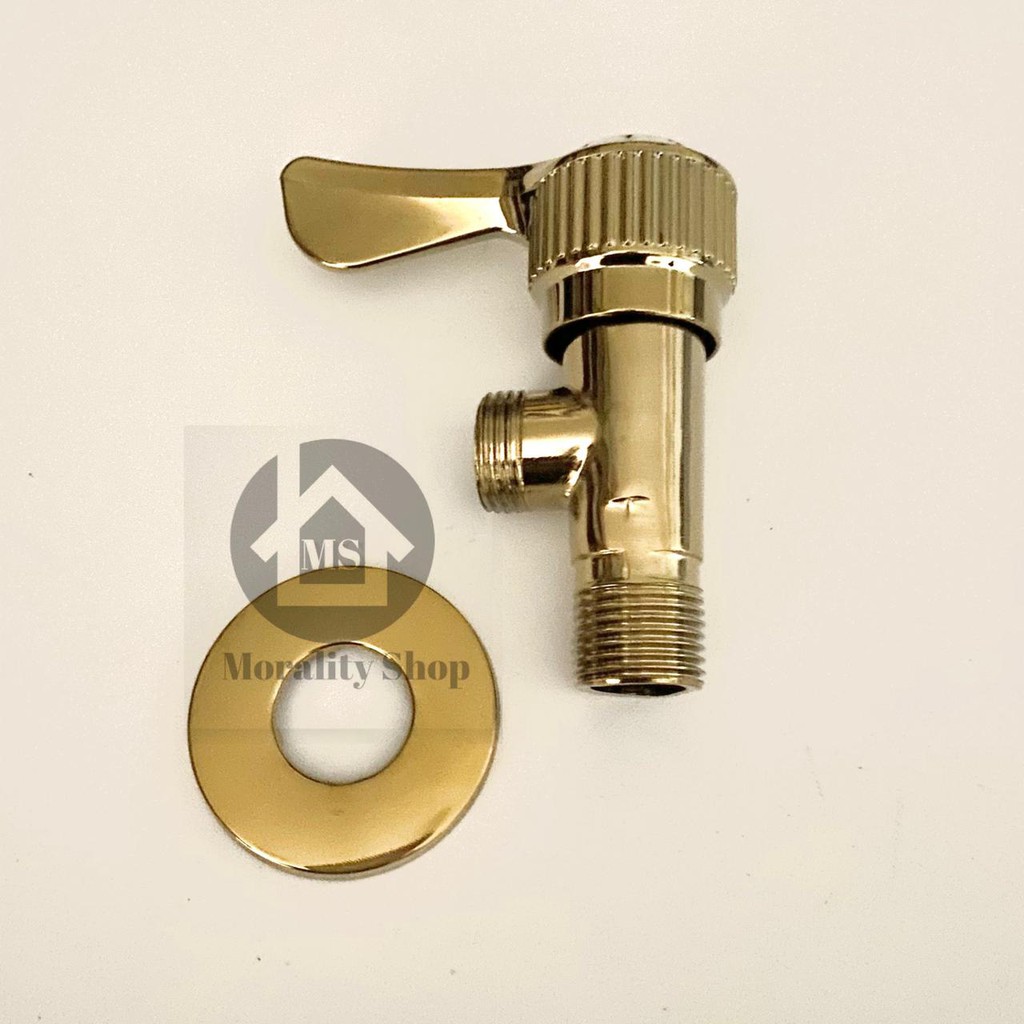 Stop kran shower single GOLD minimalis R11 - Keran air shower emas unik uniq antik tap