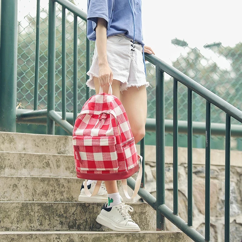 Tas Ransel Sekolah Anak Perempuan Laki2 Murah TK,SD,SMP,SMK Model Style KoreanTas Ransel Sekolah KOTAK Motif  astetik