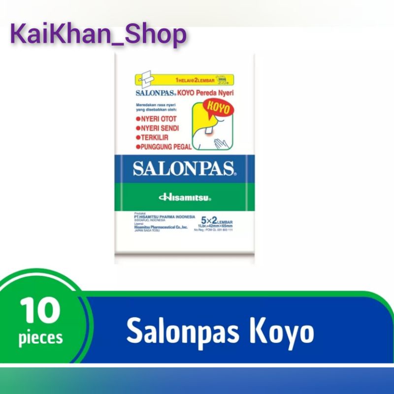 SALONPAS Koyo Pereda Nyeri [ Sachet isi 10 ]