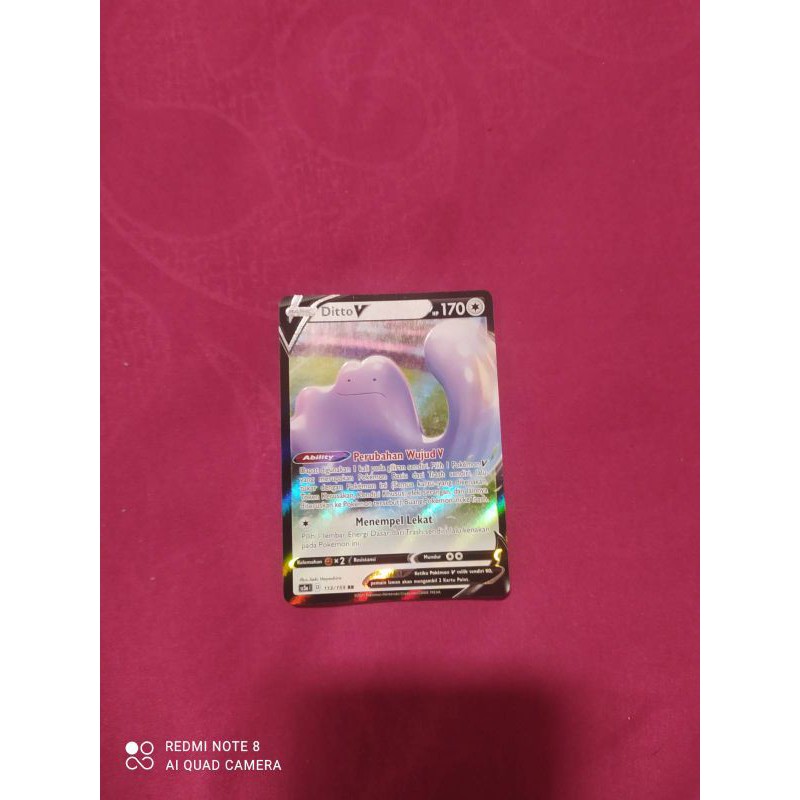 kartu pokemon bahasa indonesia Ditto V