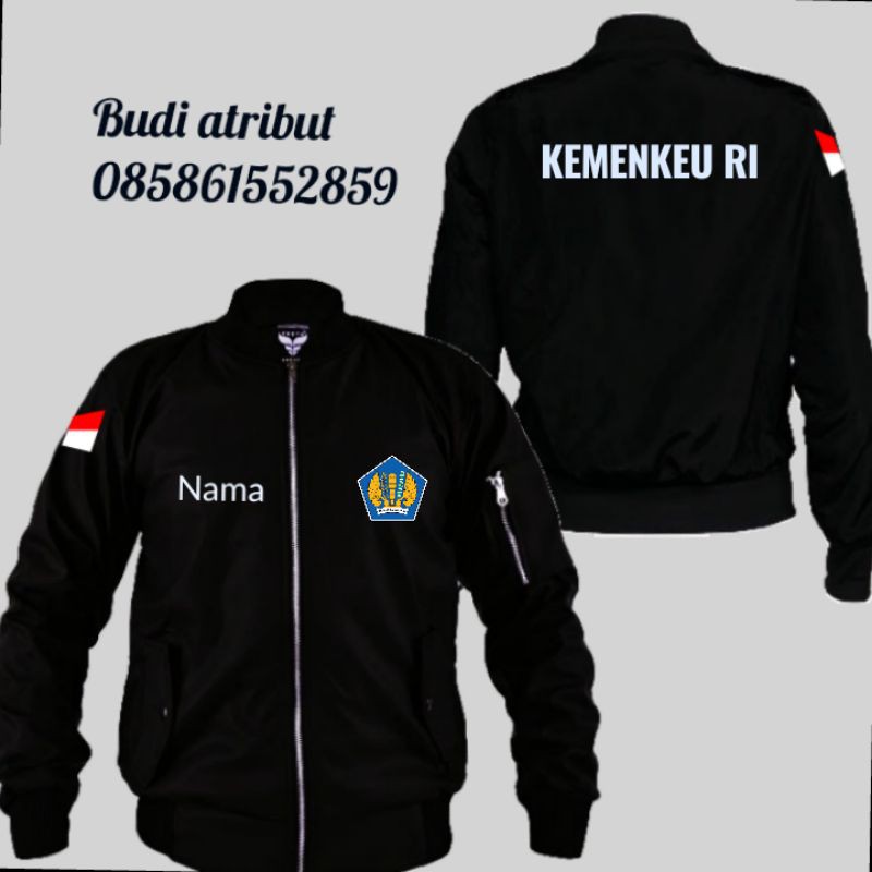 jaket bomber kementerian ke uangan republik Indonesia jaket kementerian keuangan republik indonesia