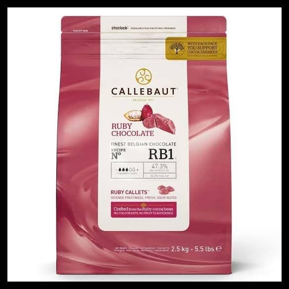 

TERBARUU!! Callebaut Ruby chocolate 500 gram SALE